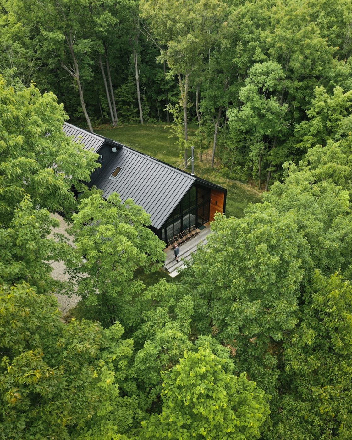 Enhabit morning mist on the lake in Frontenac County
